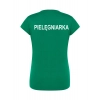 T-shirt -  pielęgniarka koszulka medyczna damska zielona